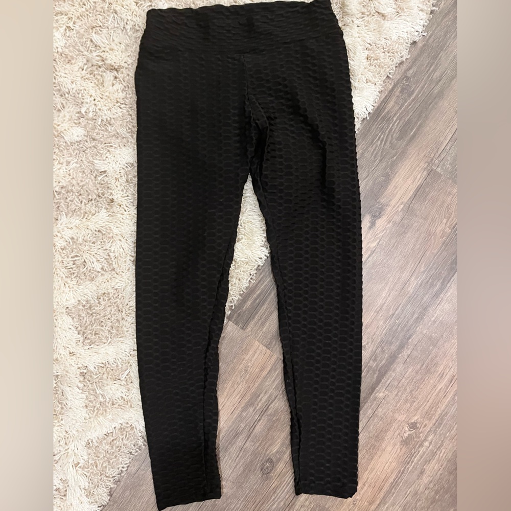 Women's High Waist Yoga Pants Tummy Control Workout Butt Lifting Leggings Large